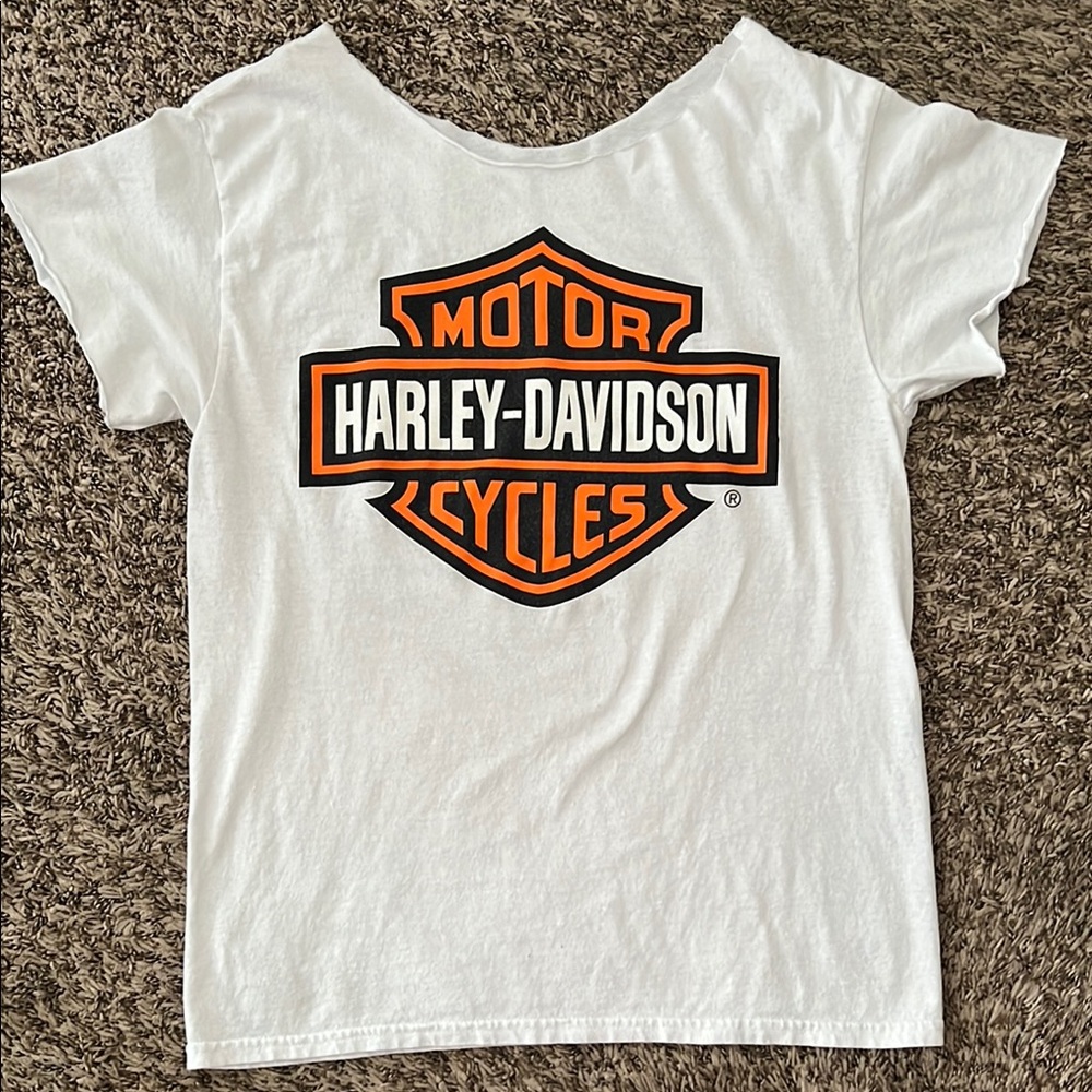 Harley-Davidson White Short Sleeve Tee Sz M